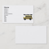 How I (転がスクールバス) 名刺 (正面/裏面)