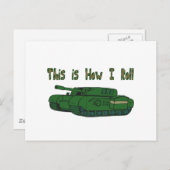 How I (転が軍隊タンク) ポストカード (正面/裏面)