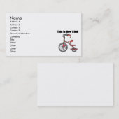 How I 転が (三輪車) 名刺 (正面/裏面)