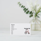 How I 転が (三輪車) 名刺 (スタンド正面)