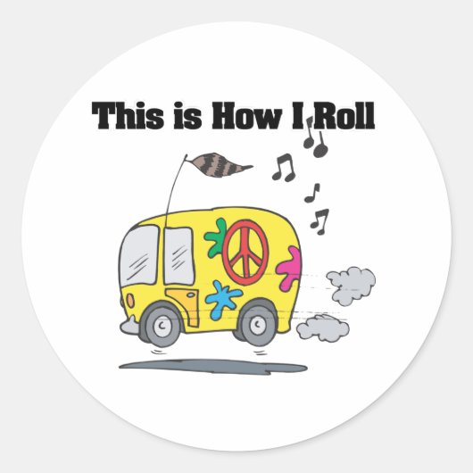 How I (転が Hippie Van) ラウンドシール (正面)