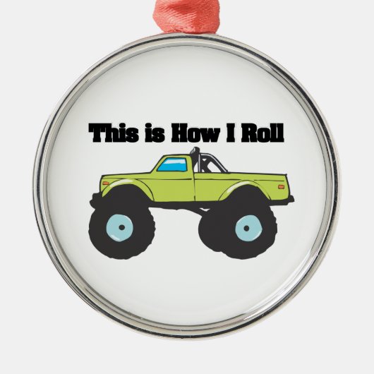 How I (転が Monster Truck) メタルオーナメント (正面)