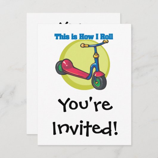 How I (転が Scooter) 招待状 (正面/裏面)