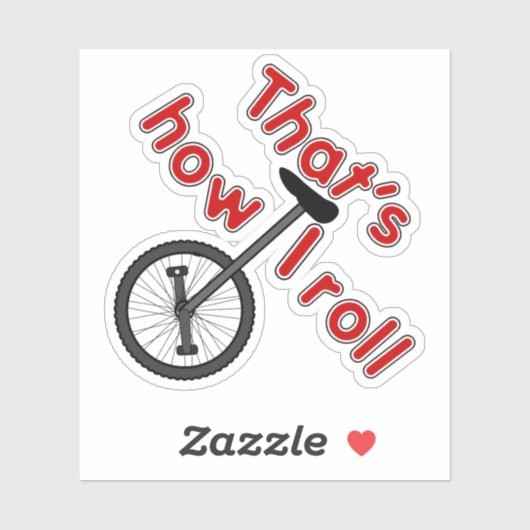 How I 転が - Unicycle シール (シート)