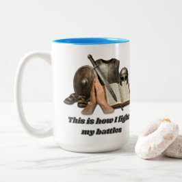 How I Fight My Battles ツートーンマグカップ