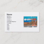 How I Vent (深いシーベント化学ユーモア) 名刺 (正面)