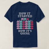 How it started, how it's going, funny pigs, multip tシャツ (デザイン正面)
