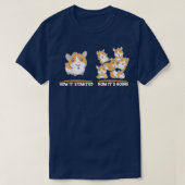 How it started how it's going on Guinea pig Tシャツ (デザイン正面)
