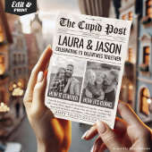 How it Started How its Going Valentine Newspaper シーズンカード