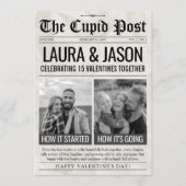 How it Started How its Going Valentine Newspaper シーズンカード (正面)