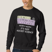 HOW it Works Not Rocket Science Periodic Elements  スウェットシャツ (正面)