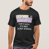 HOW it Works Not Rocket Science Periodic Elements  Tシャツ (正面)