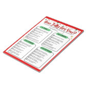 How Jolly Are You Christmas Game ノートパッド (アングル)