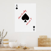 How Lucky Are We -トレンディー遊のカードウォールアート ポスター (キッチン)