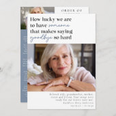 How Lucky We Are Photo Order of Service プログラム (正面/裏面)