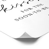 How many キスfor the Soon to be Mrs. Sign ポスター (角)