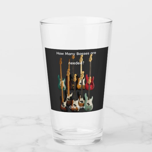 How many Basses are needed タンブラーグラス (正面)