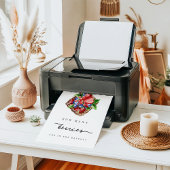 How Many Berries Bridal Shower Guessing Game Sign ポスター