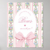 How many Bows Guessing Game Coquette Bow Pink ポスター (正面)