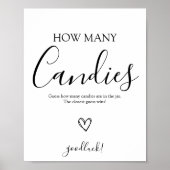 How Many Candies in Jar Baby Shower Gameポスター ポスター (正面)