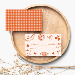 How Many Candies In The Jar? Baby Shower Game Card エンクロージャーカード