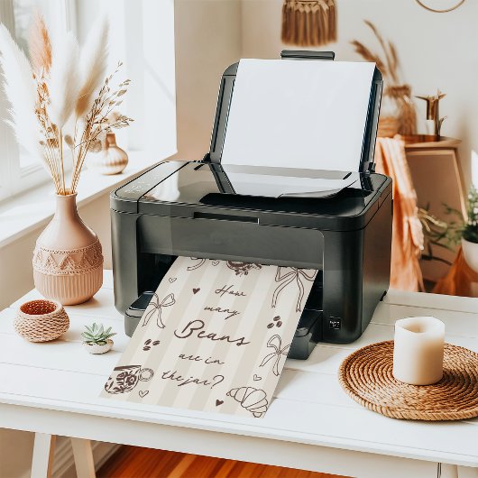 How Many Coffee Beans Guessing Game Sign ポスター