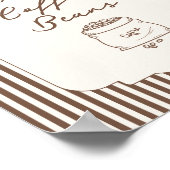 How many coffee beans in the jar Brown Stripes ポスター (角)