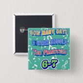 How Many Days A Week Should You Practice 缶バッジ (正面&裏面)