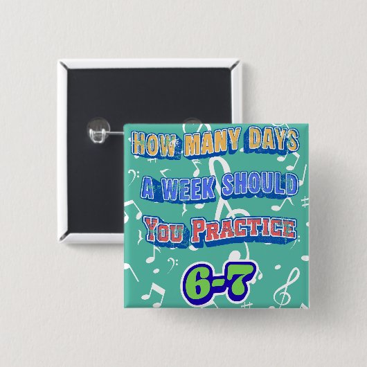 How Many Days A Week Should You Practice 缶バッジ (正面&裏面)