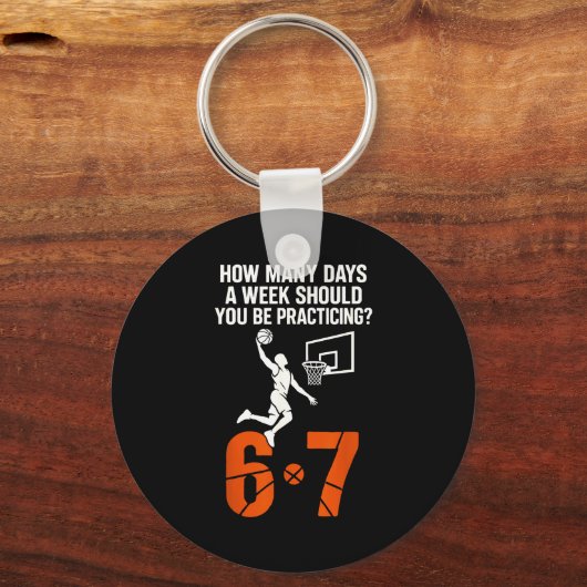 How Many Days A Week Should You Practice 6-7 Baske キーホルダー (正面)