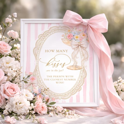 How Many Kisses Are In The Jar Champagne ポスター