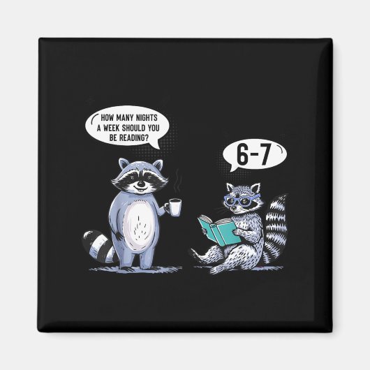 How Many Night A Week Should You 67 Reading Teache マグネット (正面)