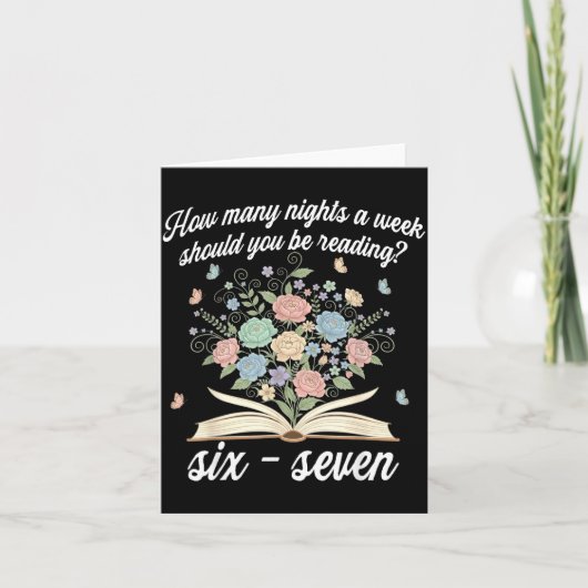 How Many Night A Week Should You Be Reading 67 Mem カード (正面)