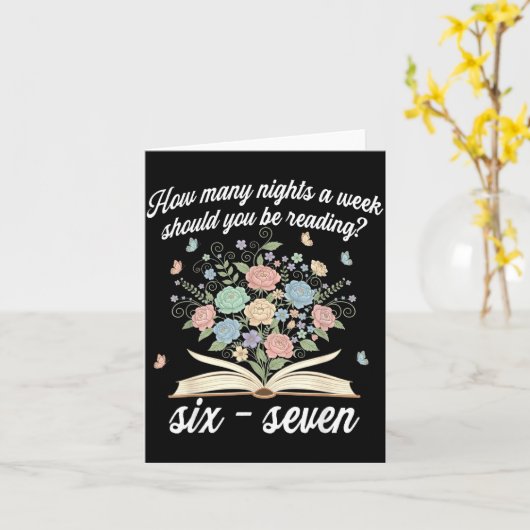 How Many Night A Week Should You Be Reading 67 Mem カード (黄色い花)