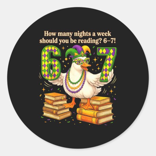 How Many Night A Week Should You Be Reading 67 Tea ラウンドシール (正面)