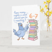 How Many Nights a Week Should You Be Reading? 67 カード (黄色い花)