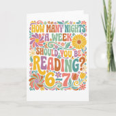 How Many Nights a Week Should You Be Reading? 67 カード (正面)