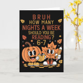 How Many Nights A Week Should You Be Reading 67 Te カード (黄色い花)