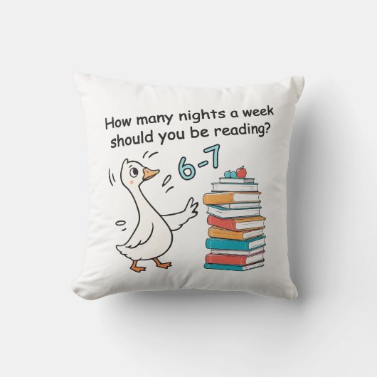 How Many Nights a Week Should You Be Reading 6-7 クッション (正面)