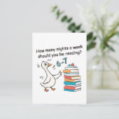How Many Nights a Week Should You Be Reading 6-7 ポストカード (スタンド正面)