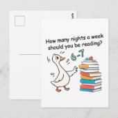 How Many Nights a Week Should You Be Reading 6-7 ポストカード (正面/裏面)