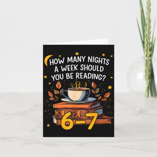 How Many Nights A Week Should You Be Reading 6 7 L カード (正面)