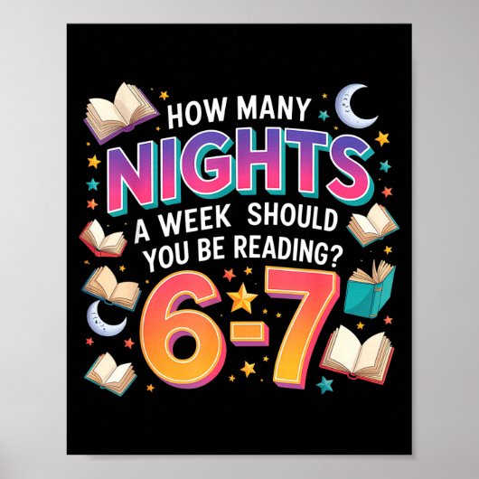 How Many Nights A Week Should You Be Reading 6–7 M ポスター (正面)