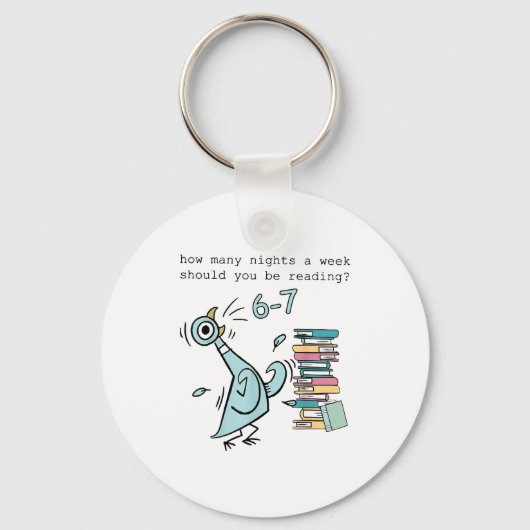 How Many Nights A Week Should You Be Reading 6 7 S キーホルダー (正面)