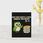 How Many Nights A Week Should You Read_ 6–7 Fun Re カード (黄色い花)