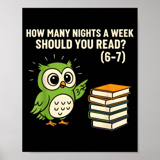 How Many Nights A Week Should You Read_ 6–7 Fun Re ポスター (正面)