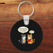 How Many Nights Reading 67 Englieacher Cats Book L キーホルダー (正面)