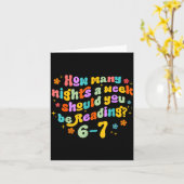 How Many Nights Reading 67 Funny Meme Six Seven Te カード (黄色い花)