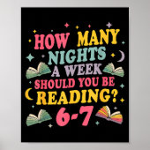 How Many Nights Reading 67 Meme Six Seven Teacher  ポスター (正面)