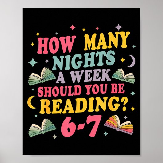 How Many Nights Reading 67 Meme Six Seven Teacher  ポスター (正面)